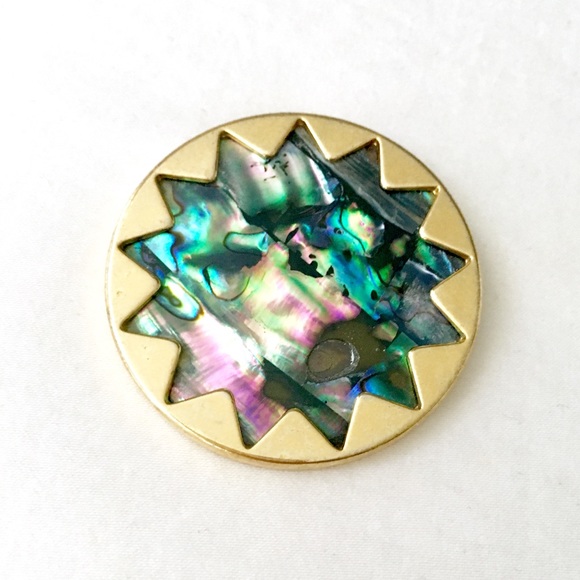 House of Harlow Abalone Shell Sundial Necklace - Picture 2 of 6